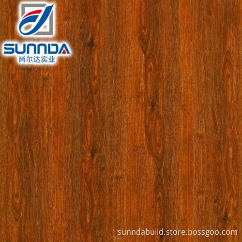 Sunnda dark brown glazed porcelain tile , wood look polished tile
